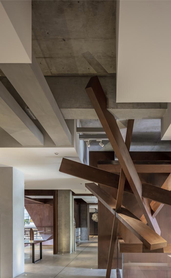 BIM建筑|粗野而柔美的结构艺术——J+生活艺术馆 / 纬图设计