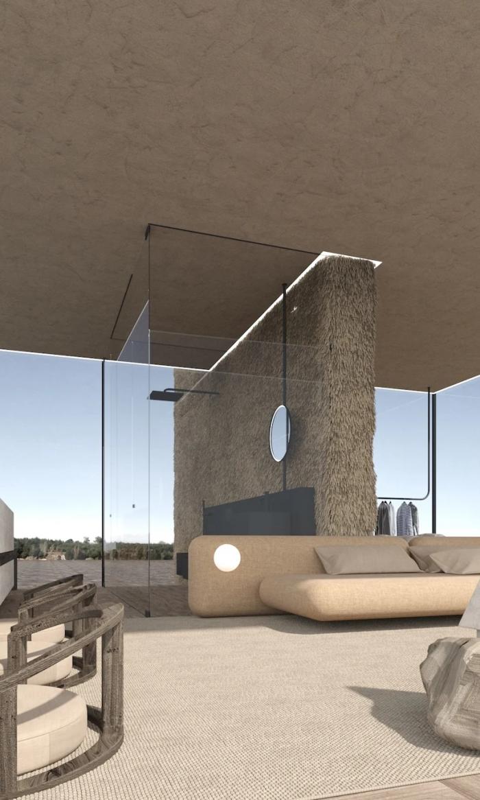 BIM建筑|矗立于悬崖绝壁上的极简玻璃小屋 / Yakusha Design