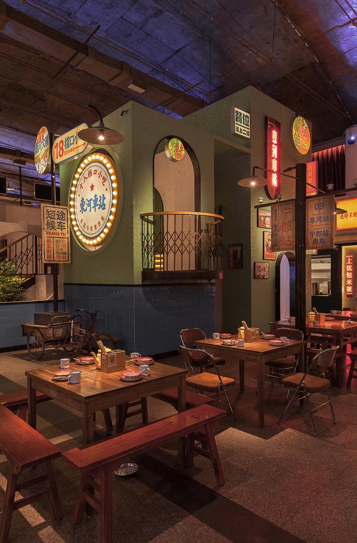 BIM建筑|时光记忆，东河车站客家小吃博物馆／卧野空间设计事务所