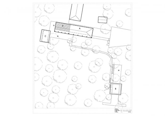 BIM建筑|裸露砖砌天花下的禅意小屋