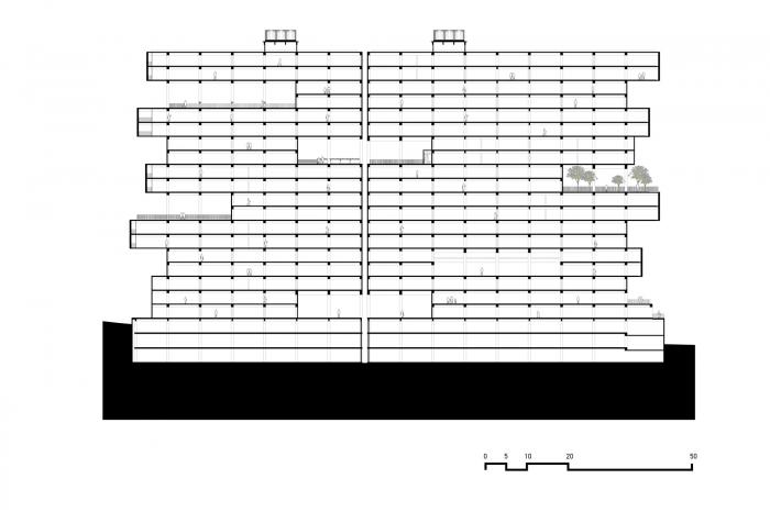BIM建筑|64米深“峡谷”的裂变——阿曼尼公寓