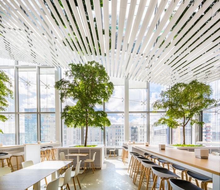 BIM建筑|一组捕捉与散射光的“水晶”组合——圣戈班总部办公楼