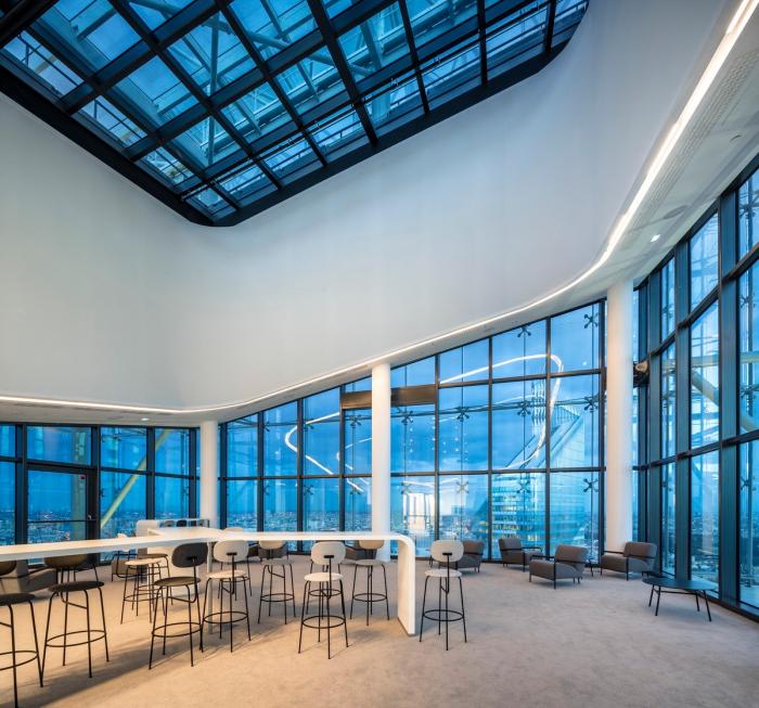 BIM建筑|一组捕捉与散射光的“水晶”组合——圣戈班总部办公楼