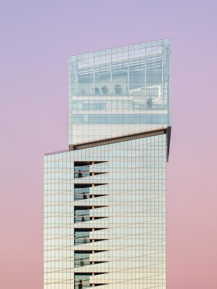 BIM建筑|一组捕捉与散射光的“水晶”组合——圣戈班总部办公楼