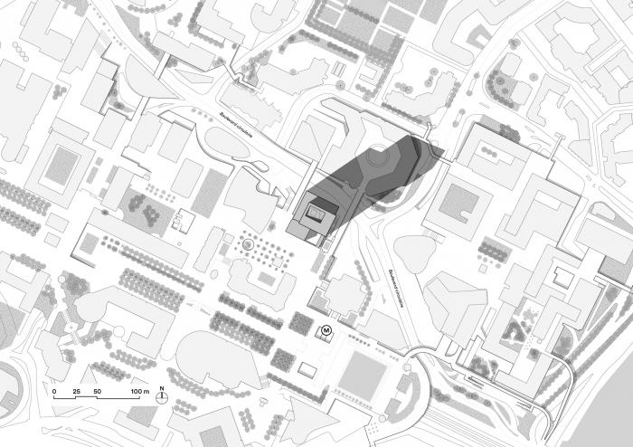 BIM建筑|一组捕捉与散射光的“水晶”组合——圣戈班总部办公楼