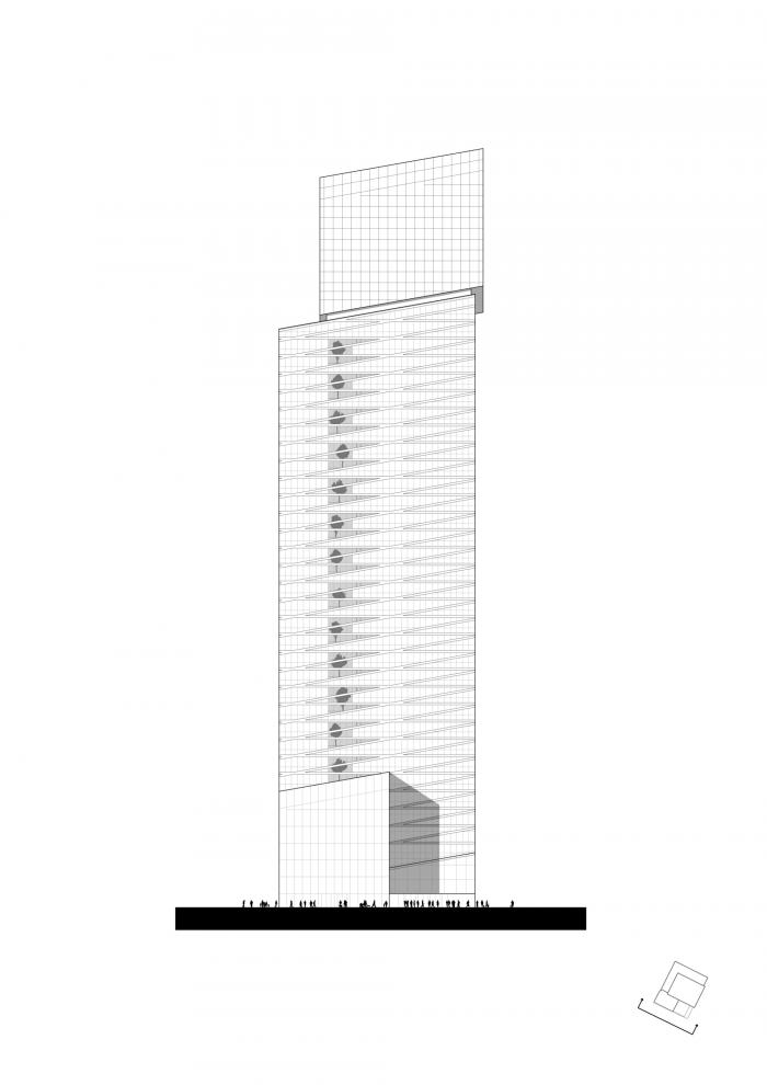 BIM建筑|一组捕捉与散射光的“水晶”组合——圣戈班总部办公楼