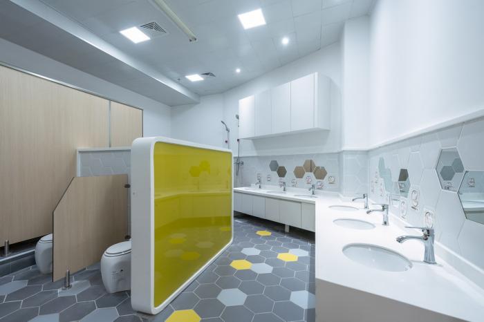 BIM建筑|简单几何勾勒而成的六边形“蜂巢”：杭州浦乐幼儿园杨家墩分园 / goa大象设计