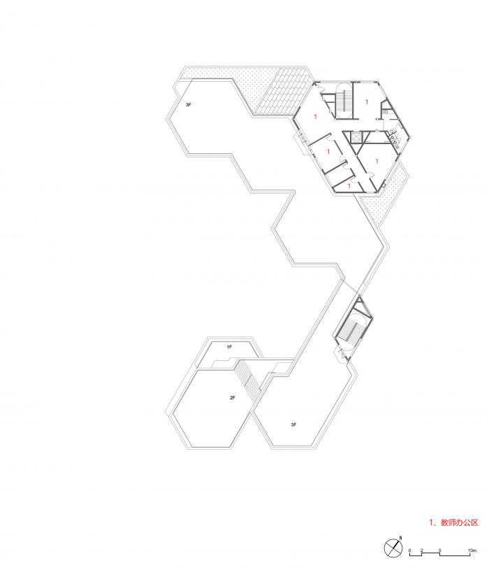 BIM建筑|简单几何勾勒而成的六边形“蜂巢”：杭州浦乐幼儿园杨家墩分园 / goa大象设计