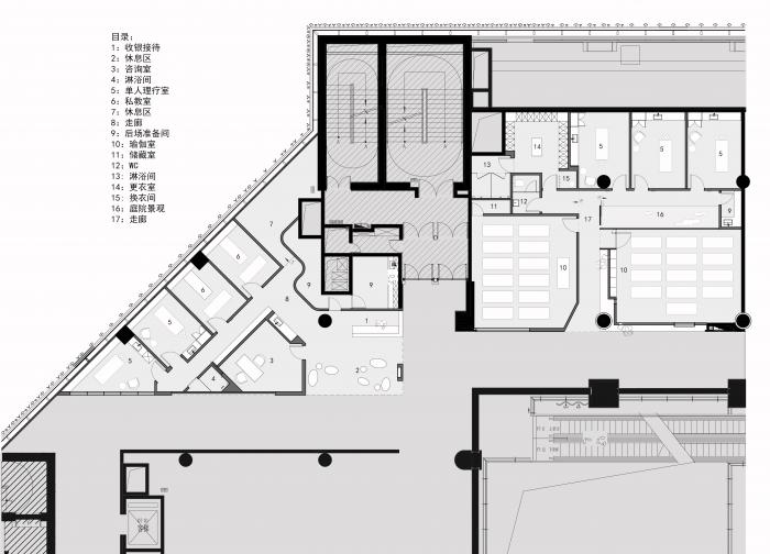 BIM建筑|一个模糊暧昧的空间容器——悠伽瑜伽空间 / 元致设计