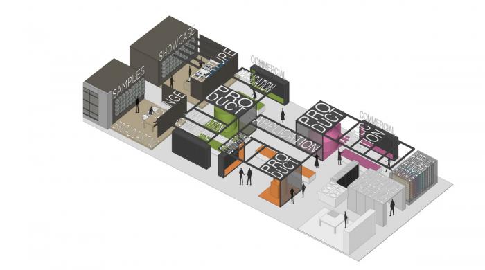 BIM建筑|圣东尼上海材料体验中心 / 白鹭设计