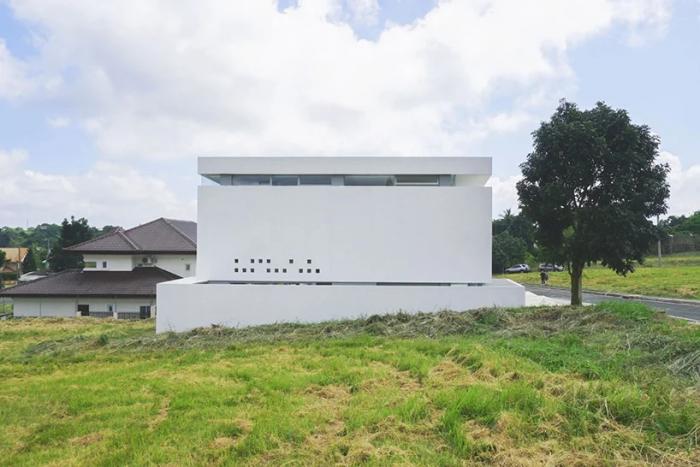 BIM建筑|菲律宾白色全景住宅