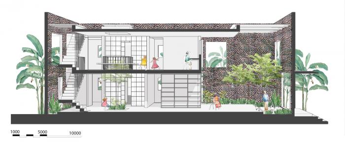 BIM建筑|清风徐来，光影婆娑：越南“自呼吸”墙宅