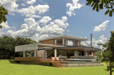 BIM建筑|依阶层创造，水平嵌套的空间：巴西“电影”住宅-BIM建筑网