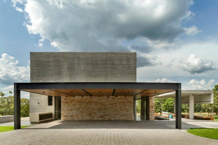 BIM建筑|依阶层创造，水平嵌套的空间：巴西“电影”住宅