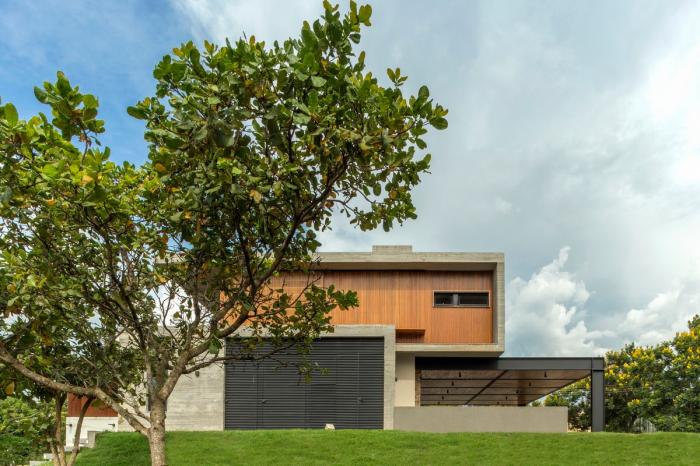 BIM建筑|依阶层创造，水平嵌套的空间：巴西“电影”住宅