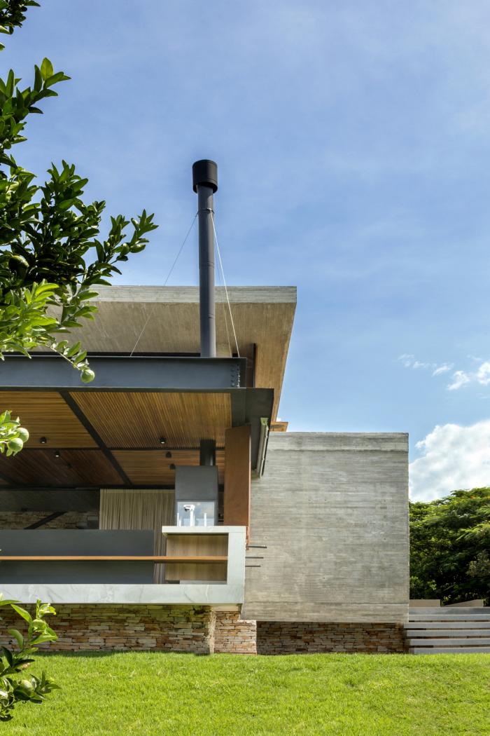 BIM建筑|依阶层创造，水平嵌套的空间：巴西“电影”住宅