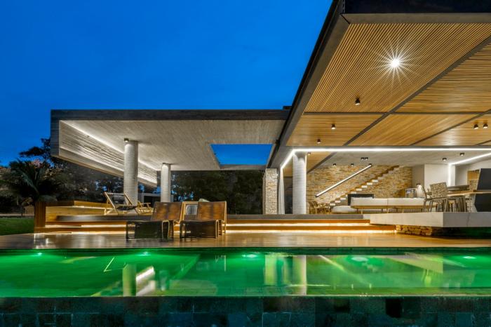 BIM建筑|依阶层创造，水平嵌套的空间：巴西“电影”住宅