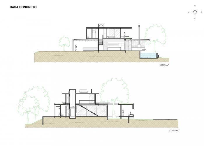 BIM建筑|依阶层创造，水平嵌套的空间：巴西“电影”住宅