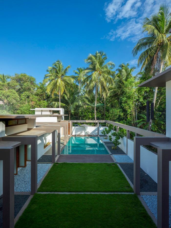 BIM建筑|几何秩序与自然景观静谧交融：格框里的度假屋