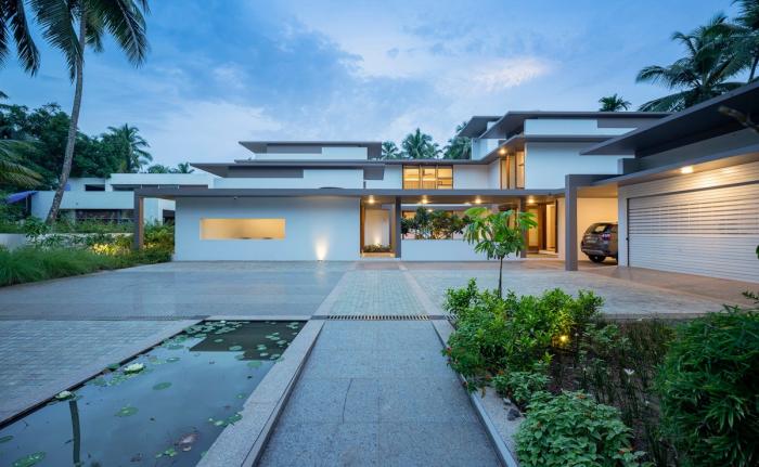 BIM建筑|几何秩序与自然景观静谧交融：格框里的度假屋