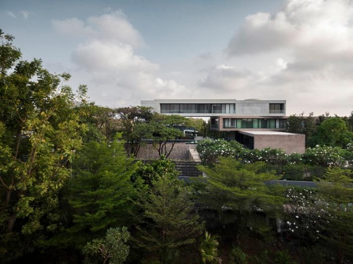 BIM建筑|如风车般堆叠扭转——雨林边缘的住宅