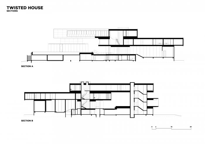 BIM建筑|如风车般堆叠扭转——雨林边缘的住宅