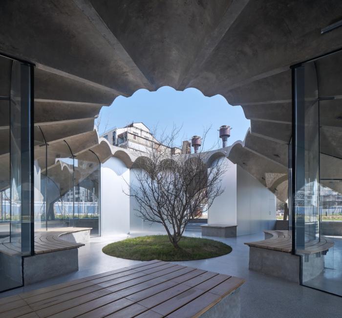 BIM建筑|形聚而神散，净水池咖啡厅 / 同济原作设计工作室