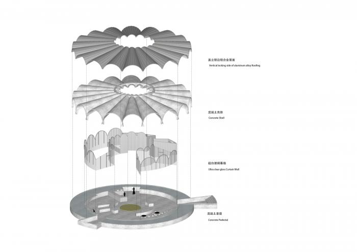 BIM建筑|形聚而神散，净水池咖啡厅 / 同济原作设计工作室