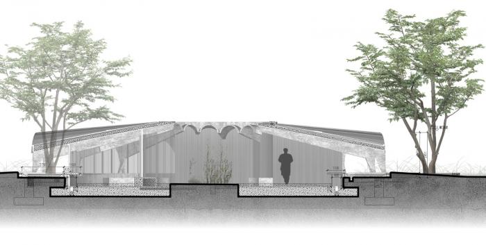 BIM建筑|形聚而神散，净水池咖啡厅 / 同济原作设计工作室
