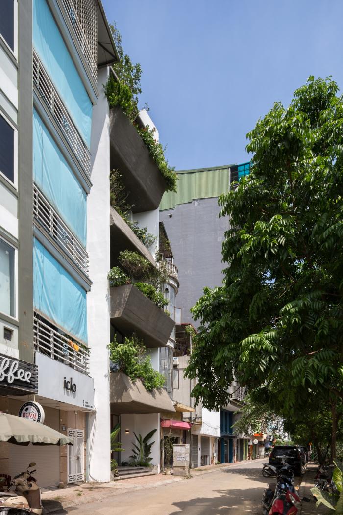 BIM建筑|错动“跳舞”的空中花园：越南联排住宅