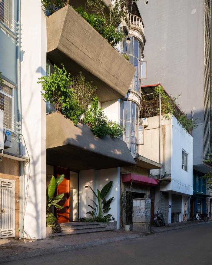 BIM建筑|错动“跳舞”的空中花园：越南联排住宅