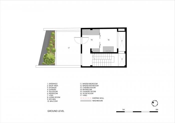 BIM建筑|错动“跳舞”的空中花园：越南联排住宅