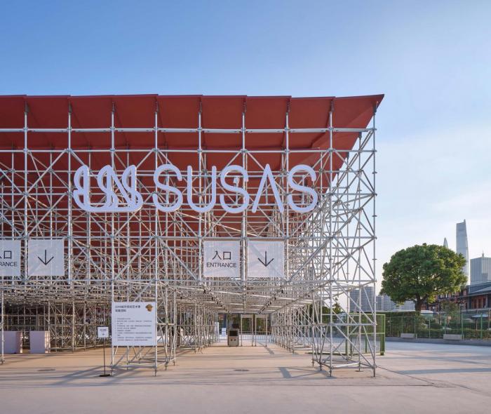 BIM建筑|2019上海城市空间艺术季主展场入口安检棚 / 同济原作设计工作室