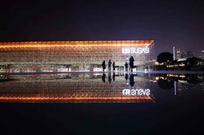 BIM建筑|2019上海城市空间艺术季主展场入口安检棚 / 同济原作设计工作室