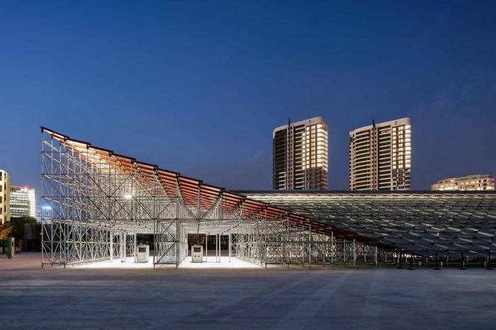 BIM建筑|2019上海城市空间艺术季主展场入口安检棚 / 同济原作设计工作室