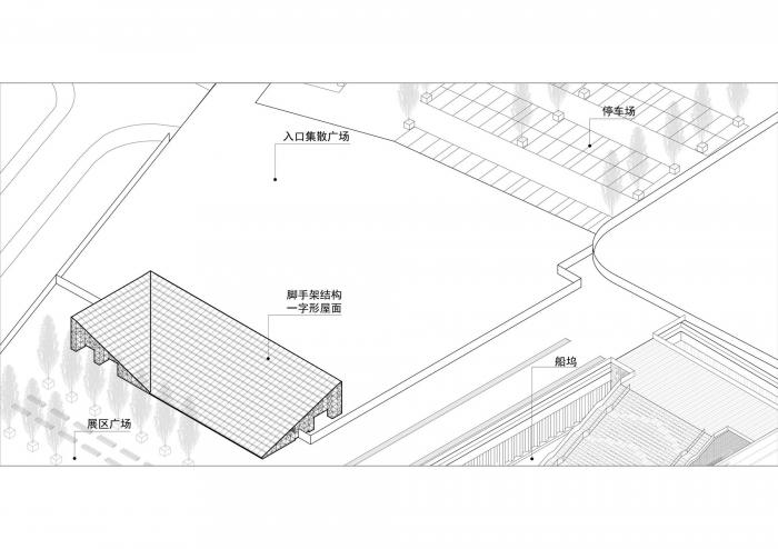BIM建筑|2019上海城市空间艺术季主展场入口安检棚 / 同济原作设计工作室