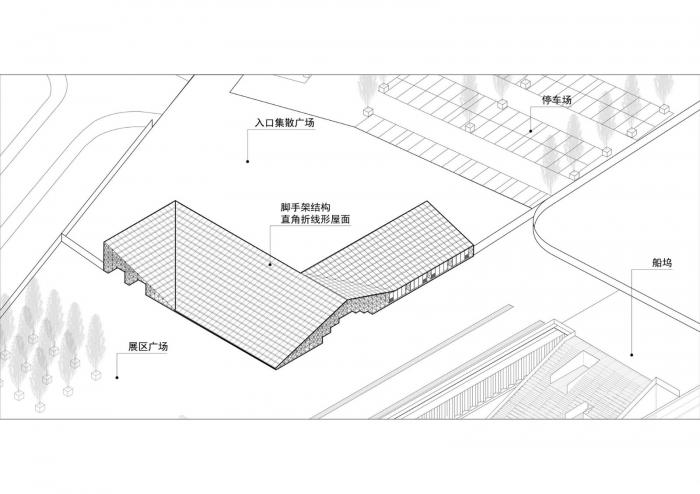 BIM建筑|2019上海城市空间艺术季主展场入口安检棚 / 同济原作设计工作室