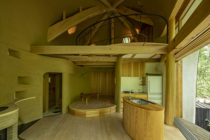 BIM建筑|可爱俏皮，森林中的壳型土屋