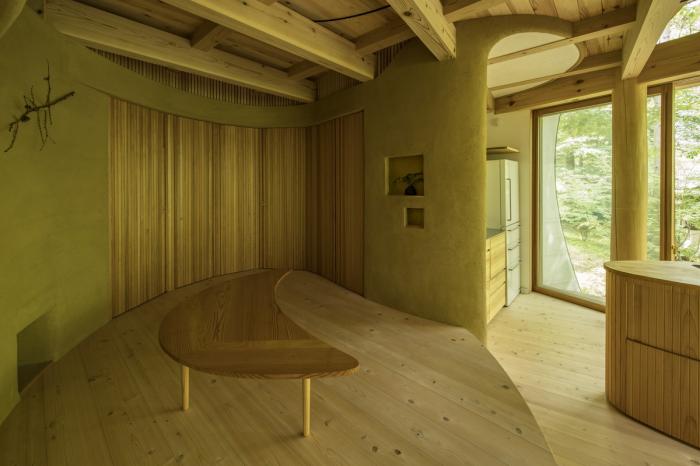 BIM建筑|可爱俏皮，森林中的壳型土屋