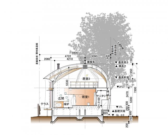 BIM建筑|可爱俏皮，森林中的壳型土屋