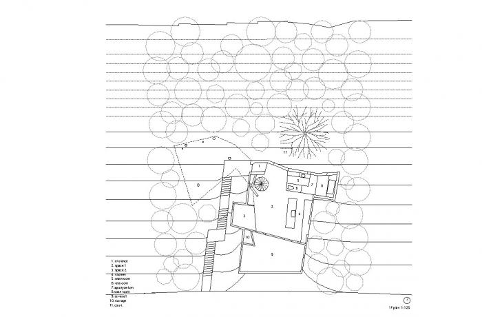 BIM建筑|斜坡上的住宅：8008