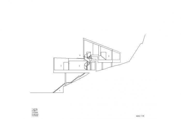 BIM建筑|斜坡上的住宅：8008