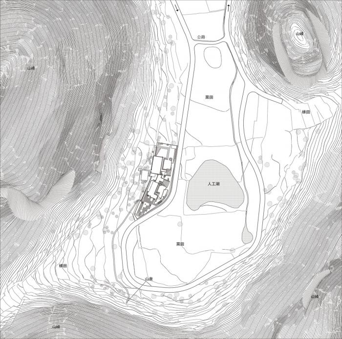 BIM建筑|匍匐于山脚下的巨石：楼纳露营服务中心 / 李兴钢工作室