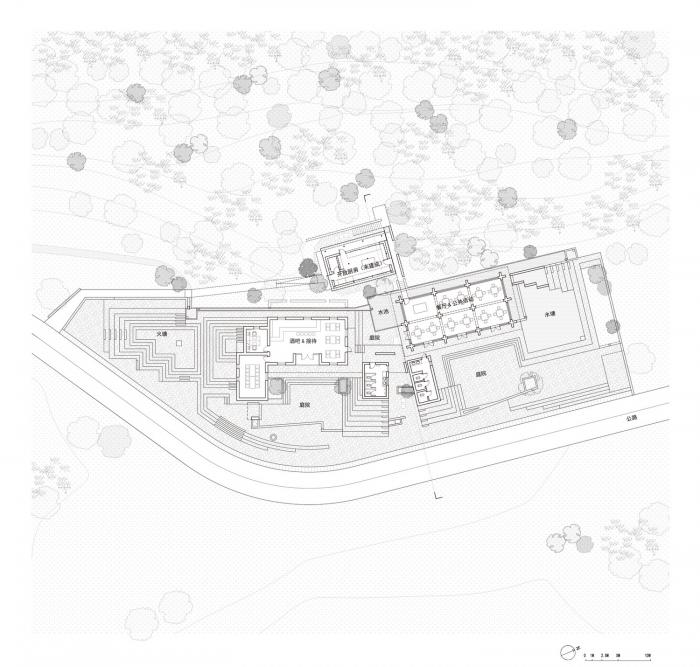 BIM建筑|匍匐于山脚下的巨石：楼纳露营服务中心 / 李兴钢工作室