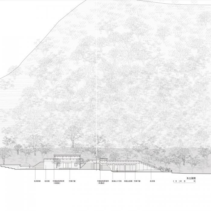 BIM建筑|匍匐于山脚下的巨石：楼纳露营服务中心 / 李兴钢工作室