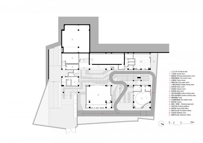 BIM建筑|地形关系的表达：乌斯河镇中心幼儿园 / 东意建筑