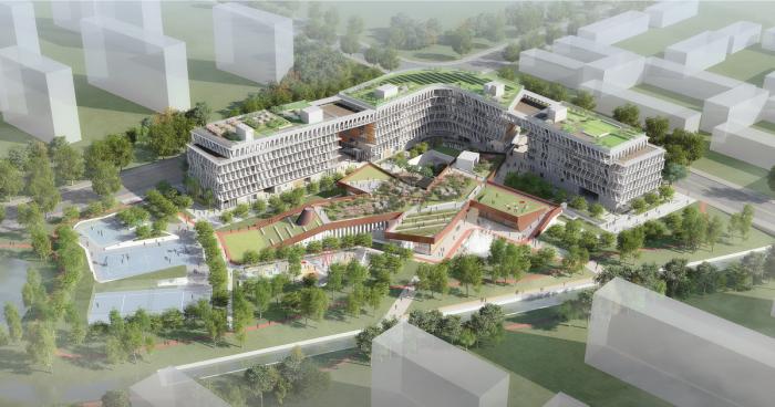 BIM建筑|自由演绎的围合式庭院：南京浦口文化中心 / BAU建筑与城市设计事务所