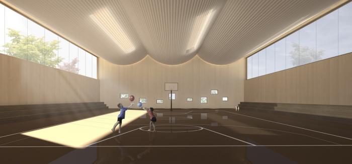 BIM建筑|捷克 LOŠBATES 小学设计竞标方案：延续 - 渗透 - 共享 / 平时建筑事务所