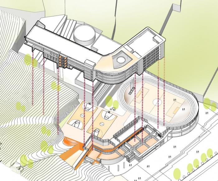BIM建筑|校园再生，半山半校：云南玉溪生态实验小学 / 思序设计