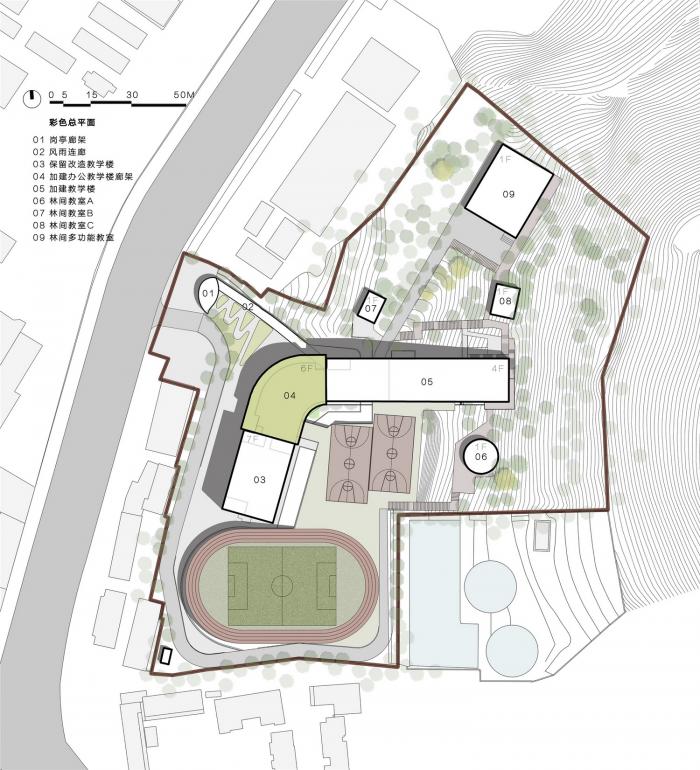 BIM建筑|校园再生，半山半校：云南玉溪生态实验小学 / 思序设计